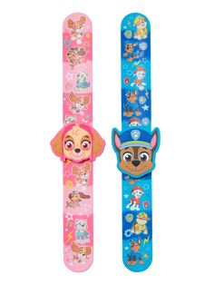 two children's watches with cartoon characters on them