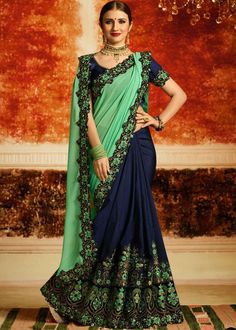 Designer Sarees Online Shopping, Wedding Sarees Online, Designer Sarees Wedding, Bollywood Bridal, Pakistani Party Wear, Silk Saree Blouse Designs, Half Saree Designs