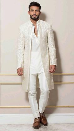 Wedding Suit Ideas For Men, Groom Attire Navy, Modern Groom Attire, Suit Ideas For Men, Indowestern Outfits For Men, Wedding Suit Ideas