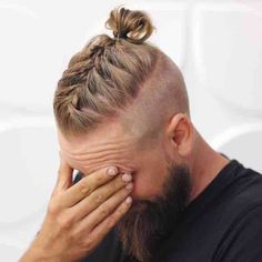 Man Braid, Man With Long Hair, Rasta Hair, Men's Cuts, Man Bun Hairstyles, Braided Top Knots, Different Braids