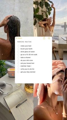 Morning Routine Glow Up, It Girl Schedule, That Girl Morning Routine Aesthetic, Spring Morning Routine, Productive Morning Routine Checklist, Morning Routine Wallpaper, Morning Routine Aesthetic List, Early Morning Routine Aesthetic, Healthy Routine Daily Lifestyle