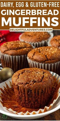 a close up of some muffins on a plate with the title above it