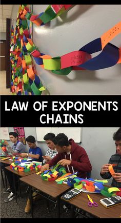 the law of exponent's chains is an excellent way to teach students how to use them