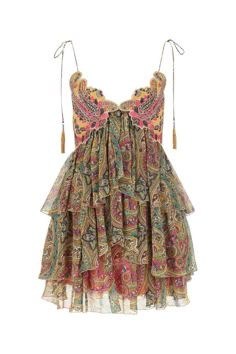 Mode Hippie, Mode Zara, Tiered Mini Dress, Looks Party, Summer 24