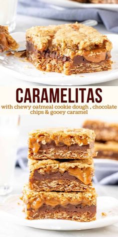 caramelia bars stacked on top of each other