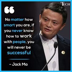 Quotes About Mind, Jack Ma Quotes, Financial Iq, Support Small Business Quotes, Working With People, Good Leadership Skills, Small Business Quotes, Life Choices Quotes, King Quotes