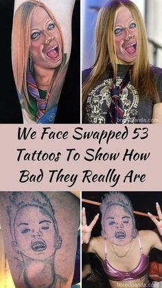 we face shaped 53 tattoos to show how bad they really are