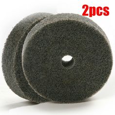 two black polish pads for grinding concretes, 2 pack by 2 pcc's