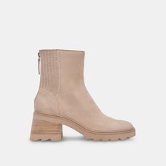 MARTEY H2O BOOTS TAUPE SUEDE 2023 Wish List, Stacked Heel Boots, Random Fashion, Sandals Flats, Loafer Sneakers, Rain Or Shine, Cute Sandals, Wide Boots, Summer Clothing