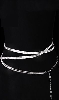 Length: 190cmWidth: 1cmButton diameter: 6cmWeight: 0.1kgMaterial: RhinestoneColor: silver