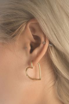 Infinite Love Hoops (Pair) - Gold – Ready-Made Infinite Love, Baguette Ring, Ready Made, Precious Metals, Final Sale, Heart Shapes, Medical, Gold