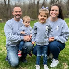 Our Custom mini chenille patch sweatshirt has so many options. It makes the perfect gift and is a great custom option Letters are available in both a white black option and a multi- color option for a fun youthful look. Sweatshirt runs true to size for men and kids. It's suggested women size down for a more fitted look. Women keep your traditional size for a relaxed/oversized fit. 50/50 cotton/poly Double-needle stitching at waistband and cuffs 1x1 rib-knit collar, cuffs, and waistband with span Matching Family Sweatshirts, Chenille Patch Sweatshirt, Patch Sweatshirt, Heather Grey Sweatshirt, Usa Sweatshirt, Chenille Patch, Matching Sweaters, Family Pic, Family Shirts Matching