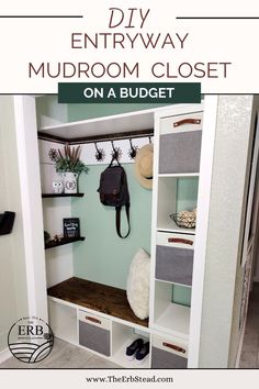 the entryway mudroom closet on a budget