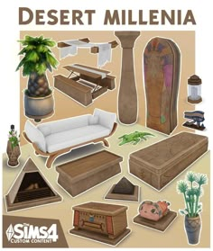 the desert millenia collection includes furniture and decor