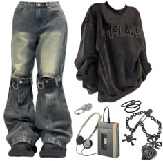 Baggy Grunge Outfits, Baggy Style Aesthetic, Dressing Styles For Women, Y2k Outfits Street Styles, 2000s Fashion Outfits, Dream Outfits