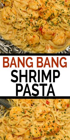 bang bang shrimp pasta is an easy and delicious dinner that's ready in less than 30 minutes