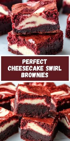 Beautiful Cheesecake, Red Velvet Cheesecake Brownies, Cheesecake Swirl Brownies, Easy Summer Dessert Recipes, Swirl Brownies, Light Cakes, How To Make Cheesecake