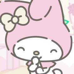 Pink Melody Icon, Pink Pfp Sanrio, Cute My Melody Pfp, My Melody Aesthetic Icon, My Melody Profile Picture, My Melody Pfp Aesthetic, Saniro Charcters Icon, Kawaii Aesthetic Pfp, Icons My Melody