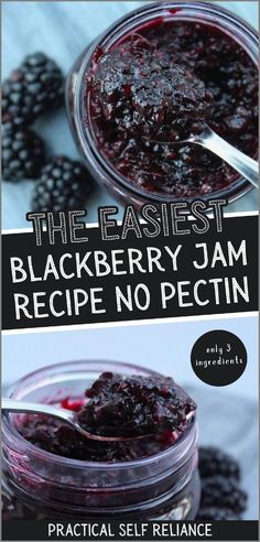 blackberry jam recipe no pectin