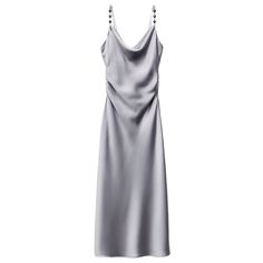 Zara Jewel Strap Slip Dress. Size Large. New With Tags. Satin Effect Dress With Fluid Neckline And Spaghetti Straps With Jewel Bead Appliqus. Side Ruching At Waist. 97% Polyester, 3% Elastane. Zara Dresses, Spaghetti Strap, Light Grey, Colorful Dresses, Slip Dress, Spaghetti, Zara, Satin, Womens Dresses