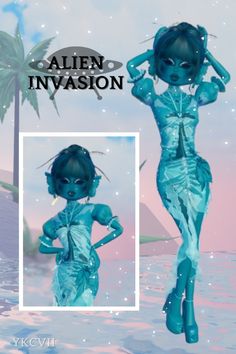 roblox, game, dress to impress, dti, outfit inspo, alien invasion Di Alien Invasion, Dti Theme Alien Invasion, Alien Invasion Outfit, Alien Dress To Impress, Alien Invasion Dress To Impress, Alien Outfit, Planet Dresses, Markers Drawing, Alien Face