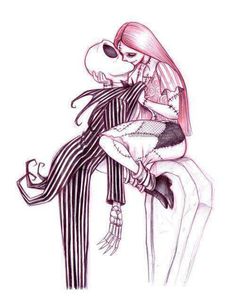 Jack Y Sally, Arte Pin Up, Art Geek, Tim Burton Art, Charcoal Drawings, Geek Art