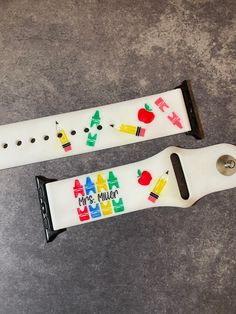 Customized teacher Watch band! Make sure to add your customized text in the middle of the crayons! Compatible with most smart watches This is perfect for all the teachers out there! **All bands are shown in M/L size; S/M designs may need to be smaller and/or placed slightly different to fit the band** Prek Teacher Outfits, Student Teaching Outfits, Teacher Fits, Teacher Accessories, Cute Teacher Outfits, Prek Teacher, Teacher Aesthetic, Band Teacher, Senior Ideas