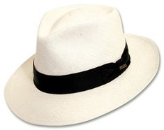 There will be no summertime blues while wearing this stylishly sophisticated hat. Our Scala Hot Springs Grade 3 Panama Teardrop Fedora features the quality craftsmanship of Scala, with the iconic design of the panama hat. This warm weather style has a 16-ligne ribbon band with bow. Material: Grade 3 Panama Straw Style: Panama Brim: 2-5/8" Crown: Genuine Panama "C" covered crown 16-ligne Grosgrain Ribbon Band with bow Straw Panama Hat, Crown Hat, Expensive Clothes, Men Baseball Cap, Beautiful Hats, Hat Fashion, Western Fashion, Panama Hat, Panama