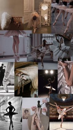 a collage of ballet images including dancers