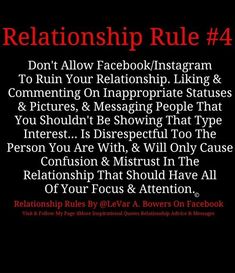 the rules for dating on facebook