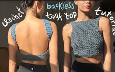 two women wearing sports bras and one has her back turned to the camera