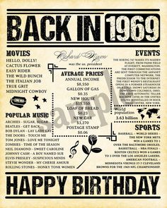 the back in 1989 movie poster for an old - fashioned birthday party, with black and white