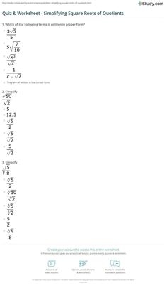 Simplifying square roots worksheet 7 Search into our collection for more related image. Remember to share your favorite finds with your friends! Simply click on the image to save it, or right-click and choose Save As Square Roots Worksheet, Estimating Square Roots, Text Features Worksheet, Line Of Best Fit, Distance Formula, Simplifying Expressions, Sat Math, Nonfiction Text Features, Thanksgiving Math