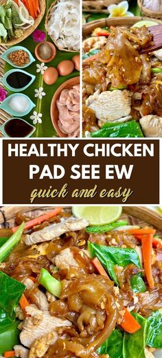 healthy chicken pad see ew recipe and easy