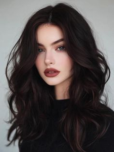 Dark Fall Hair Colors: Embrace Rich and Warm Autumn Tones Elegant Brown Hair, Dark Dimensional Brunette, Dimensional Dark Brown Hair, Cool Toned Dark Brown Hair, Rich Dark Brown Hair Color, Deep Winter Hair Color, Very Dark Brown Hair, Darkest Brown Hair, Dark Skin Light Hair