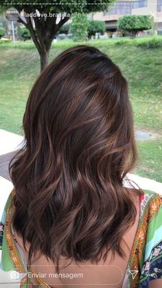 Chocolate Hair With Lowlights, Fall Balyage Long Hair Brunettes, Black Hair Balayage, Brown Hair Looks, Brown Hair Inspo, Brunette Balayage, Chop Chop, Brunette Hair With Highlights, Dark Hair With Highlights