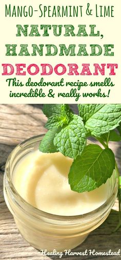 Handmade Deodorant, Homemade Natural Deodorant, Good Recipe, Lime Essential Oil