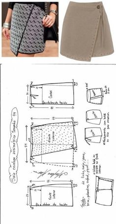 the sewing pattern for this skirt is very easy to sew