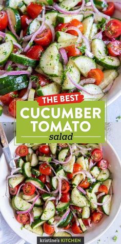 the best cucumber tomato salad recipe