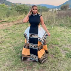 ____ Beautiful n unique 📸💡_ ____ ... __  @lisa_myeni .... Follow us  @Xhosadresscode 🧡 .... #xhosa #xhosadresscode #xhosaqueen… | Instagram Mgidi Szn, Modern South African Traditional Dresses, Xhosa Dresses, Xhosa Outfits, Xhosa Culture