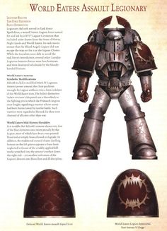 an article about the world eaters'assult library