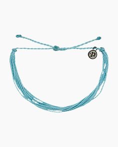 - 100% Waterproof- Wax-Coated- Iron-Coated Copper "P" Charm- Adjustable from 2-5 Inches in Diameter Pure Vida Bracelets, Pura Vida Jewelry, Wax Cord Bracelet, Open Heart Ring, Blue Shell, Xmas List, Pura Vida Bracelets, Iridescent Blue, Jewelry Boutique