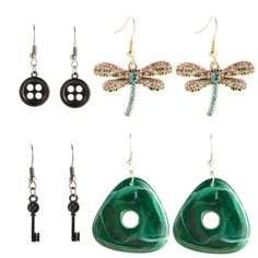 PRICES MAY VARY. 【PACKAGE LIST】Unleash your fashion sense with our exquisite package that includes 4 pairs of Coraline earrings, each featuring a unique pattern --- buttons, dragonfly, key, and seeing stone. 【HIGH QUALITY MATERIA】Crafted from premium-grade alloy, these coraline drop dangle earrings embody durability while remaining lightweight and gentle on the skin. They are hypoallergenic, ensuring a comfortable wear experience even for those with sensitive skin. 【EXCELLENT ACCESSORIES】Perfect Coraline Earrings, Jewelry Halloween, Accessories Set, Halloween Jewelry, Coraline, Horror Movie, Fashion Sense, Accessories Earrings, Halloween Gifts