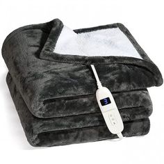 an electric heated blanket is set up on top of each other