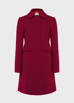 A Line Coat, Tailored Coat, Weather Wear, British Fashion, Italian Fabric, Women's Coats & Jackets, Pattern Mixing, Women's Coats, Pan Collar