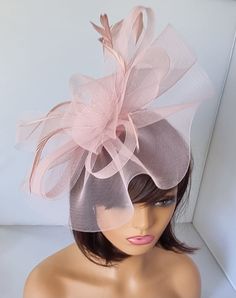 Pink  Fascinator With Flower Headband and Clip Wedding Hat,Royal Ascot Ladies Day Size: approx  Medium size  Approx Size: 30cm x 20cm Material:- Net and Feathers Note :- I can't accept return.. Thanks                                                          Customer's returns fascinator or other items  to me so shop will deduct shipping cost from refund  Which shipping cost shop will pay or paid for customer orders  Thank you Royal Ascot Ladies Day, Ascot Ladies Day, Classy Hats, Pink Fascinator, Ladies Hats, Wedding Hat, Wedding Fascinators, Royal Ascot, Wedding Hats