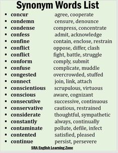 a list of words that are in the english language, with different types of words on them