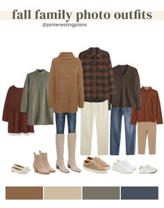 an image of fall family photo outfits