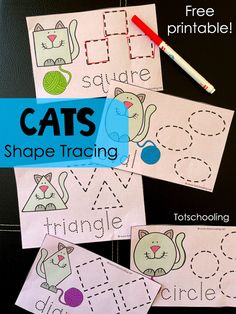 Pet Themed Crafts Preschool, Prek Themes, Learn Shapes, Practice Tracing