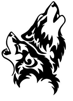 a wolf's head in black and white with flames on its face, as if it